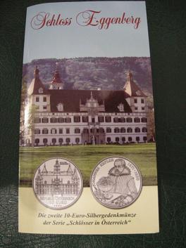 (afbeelding voor) 10 Euromunt Oostenrijk 2002 Schloss Eggenberg blister
